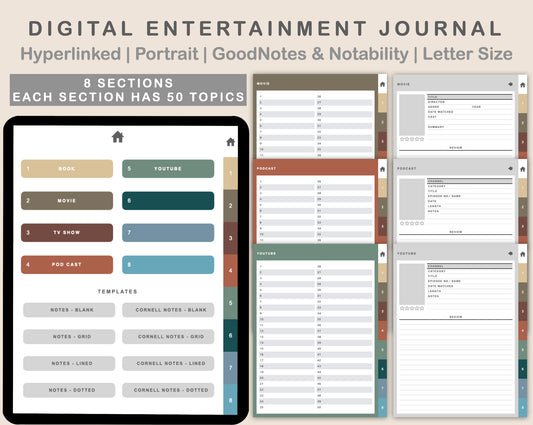 Digital Entertainment Planner - Muted
