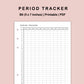 B6 Inserts - Period Tracker