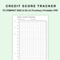 FC Compact Inserts - Credit Score Tracker
