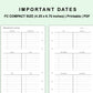 FC Compact Inserts - Important Dates