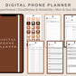 Digital Phone Planner - Brown Coffee
