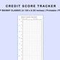 Skinny Classic HP Inserts - Credit Score Tracker