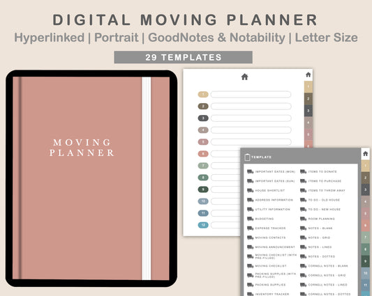 Digital Moving Planner - Muted