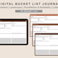 Digital Bucket List Journal - Brown Coffee