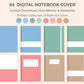 Digital Notebook Cover - Portrait - Pastel