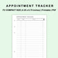 FC Compact Inserts - Appointment Tracker