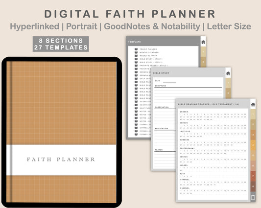 Digital Faith Planner - Warm