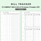 FC Compact Inserts - Bill Tracker