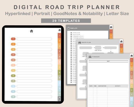 Digital Road Trip Planner - Autumn