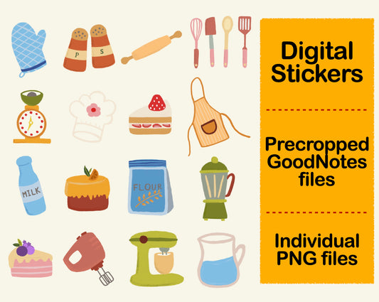 Digital Sticker - Baking Bakery