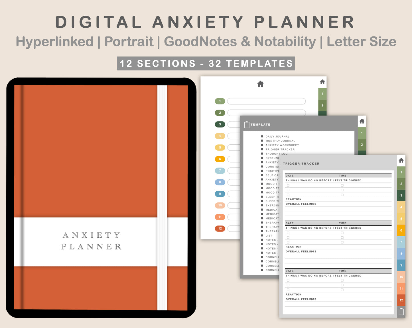 Digital Anxiety Journal - Bright