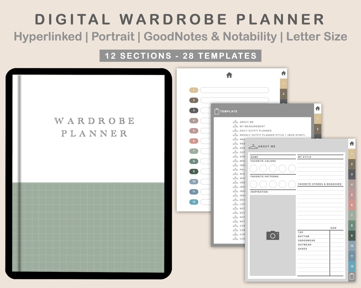 Digital Wardrobe Organizer - Muted