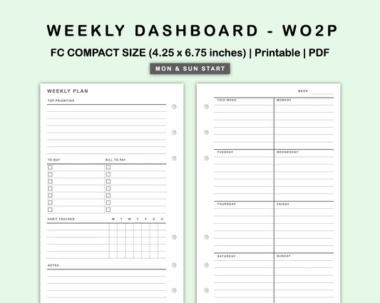 FC Compact Inserts - Weekly Dashboard