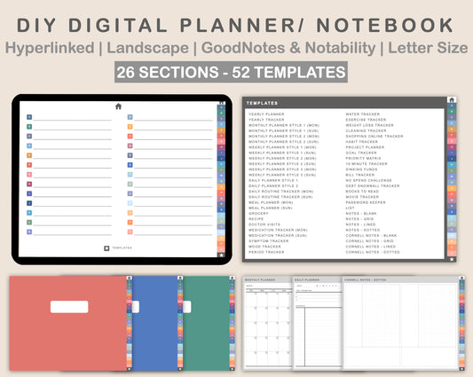 DIY Digital Planner - Landscape - Spring