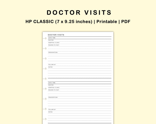 Classic HP Inserts - Doctor Visit
