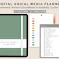 Digital Social Media Planner - Boho
