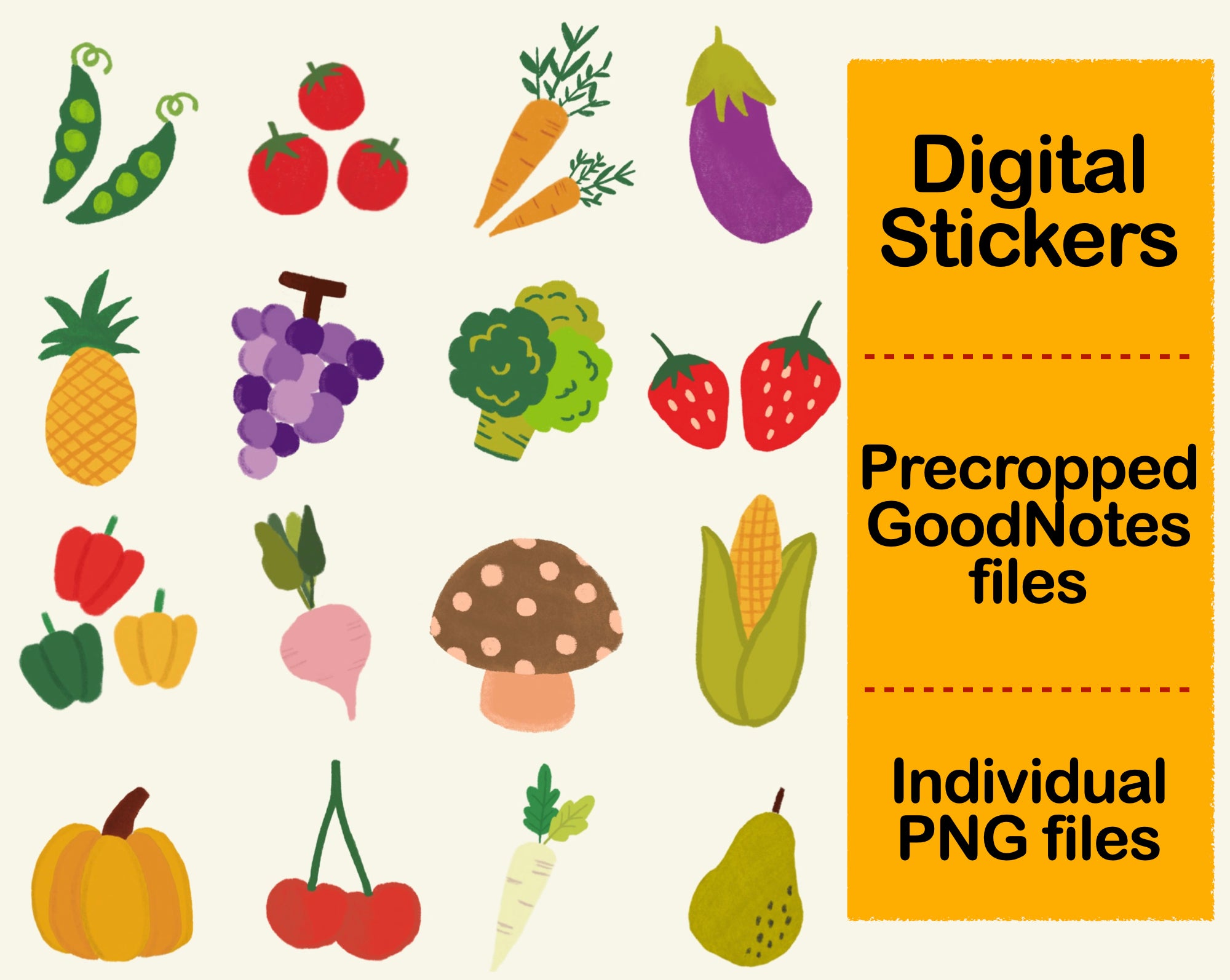 Digital Sticker - Healthy Food – kjunstudio