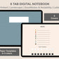 Digital Notebook 8 Tab - Landscape - Retro