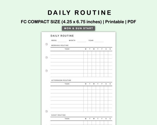 FC Compact Inserts - Daily Routine