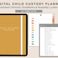 Digital Child Custody Planner - Boho