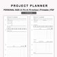 Personal Inserts - Project Planner