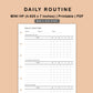 Mini Happy Planner Inserts - Daily Routine