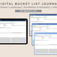 Digital Bucket List Journal - Classic Blue