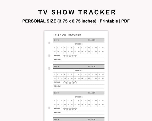 Personal Inserts - TV Show Tracker