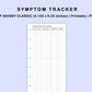 Skinny Classic HP Inserts - Symptom Tracker