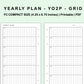 FC Compact Inserts - Yearly Plan - YO2P - Grid