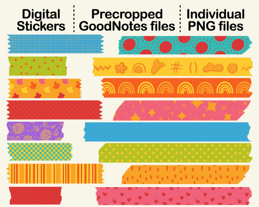 Digital Washi Tape - Colorful