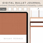 Digital Bullet Journal 200 Pages - Portrait - Brown