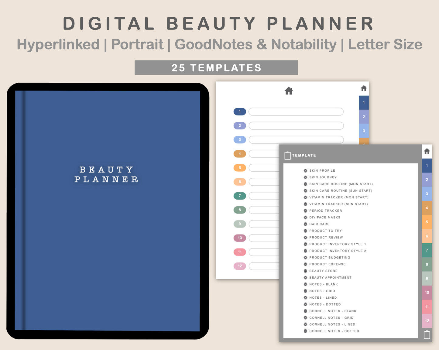 Digital Beauty Planner - Spring
