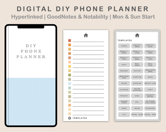 Digital Phone Planner DIY - Autumn