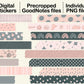Digital Washi Tape - Pink and Grey