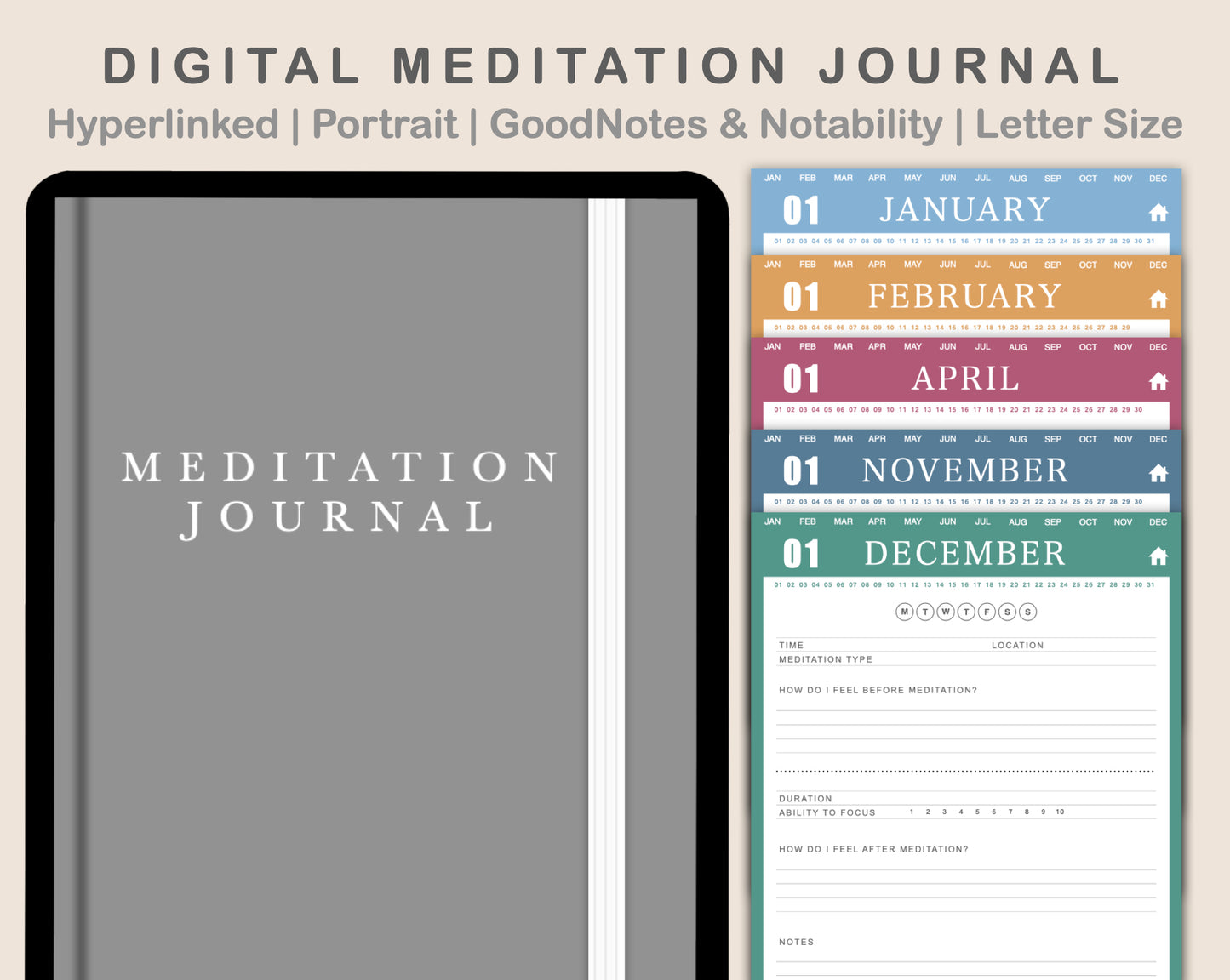 Digital Meditation Journal - Spring