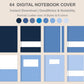 Digital Notebook Cover - Portrait - Classic Blue