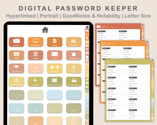 Digital Password Keeper - Autumn
