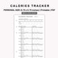 Personal Inserts - Calories Tracker