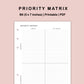 B6 Inserts - Priority Matrix