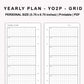 Personal Inserts - Yearly Plan - YO2P - Grid
