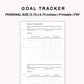 Personal Inserts - Goal Tracker