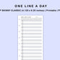 Skinny Classic HP Inserts - One Line A Day