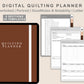 Digital Quilting Planner - Brown