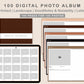 100 Digital Photo Album - Coffee Brown