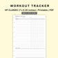 Classic HP Inserts - Workout Tracker