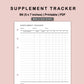 B6 Inserts - Supplement Tracker