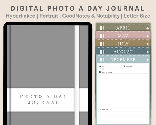 Digital Photo a Day Journal - Neutral