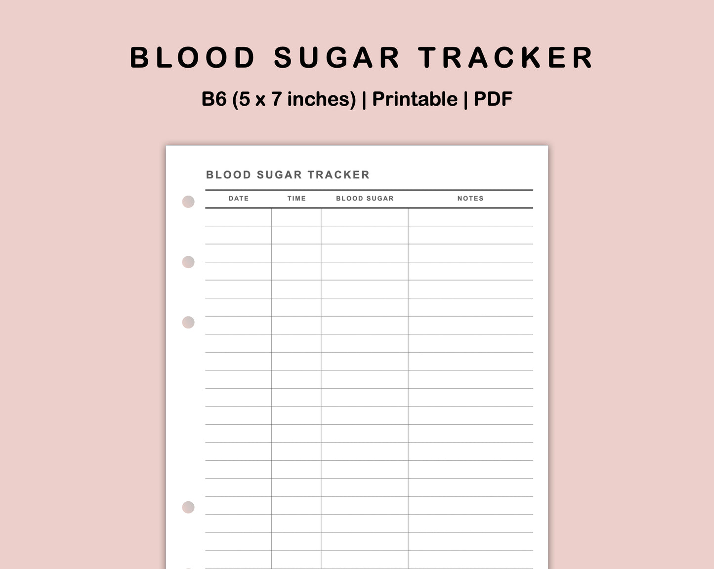 B6 Inserts - Blood Sugar Tracker – kjunstudio b6-inserts-blood-sugar-tracker-kjunstudio