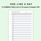 FC Compact Inserts - One Line A Day